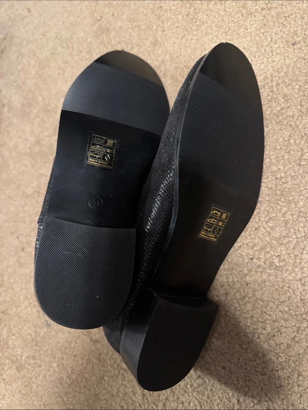 Women’s Black Textured Chelsea Boots -New, no tags/box